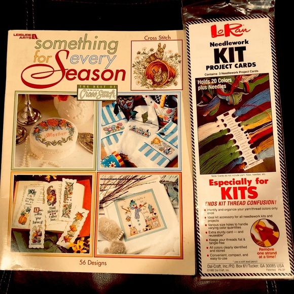 Leisure Arts Other - Something for every Season, 56 Counted Cross Stitch Patterns & Thread Organizer